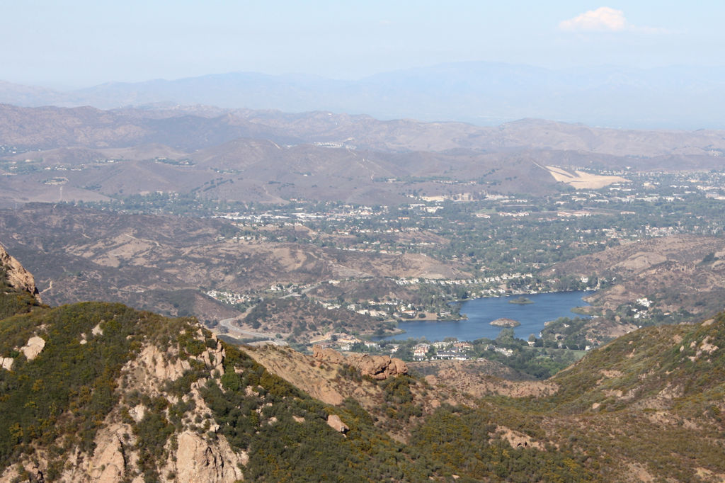 View over the Conejo Valley from Sandstone Peak