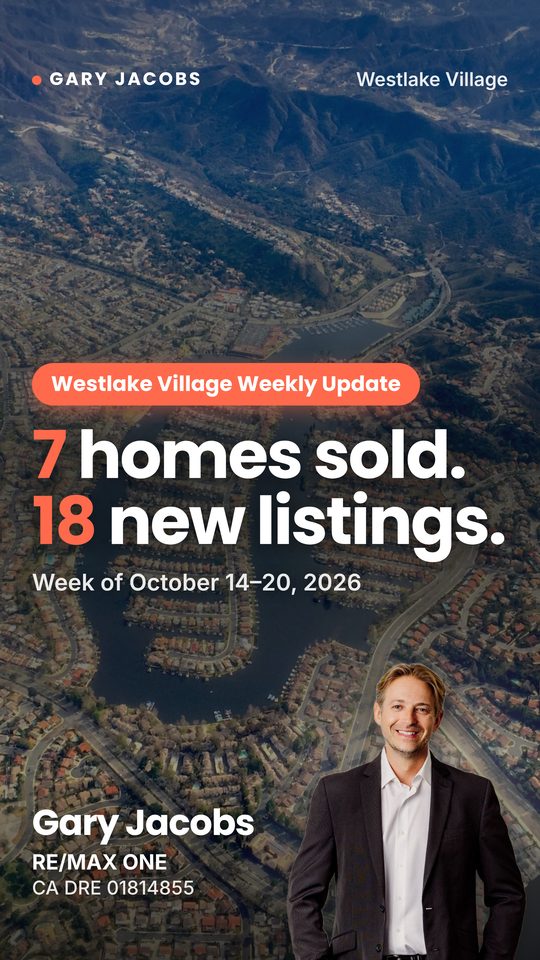 Westlake Village this week: 7 sold, 18 new video